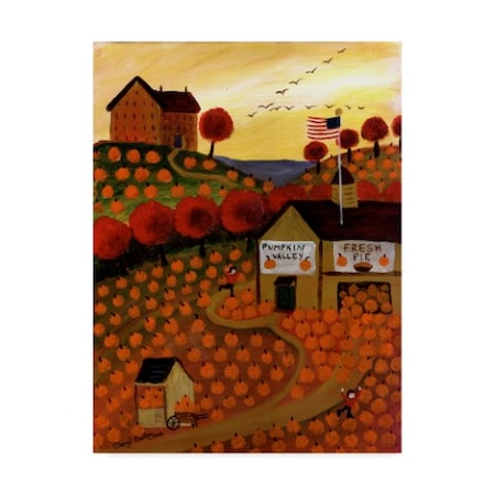 Cheryl Bartley 'Pumpkin Valley' Canvas Art,35x47